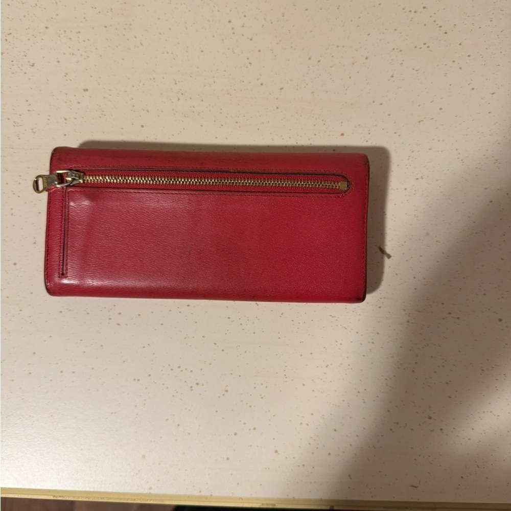 Loewe Cherry Red Leather Wallet - Picture 2 of 15